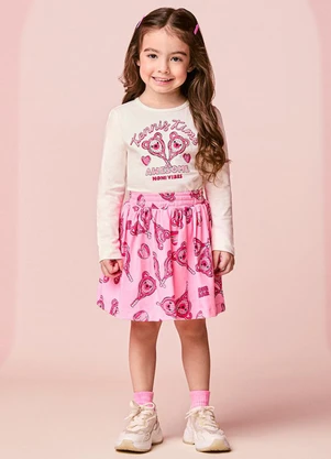 Momi - Conjunto Infantil Menina Manga Longa de Tennis - MOMI