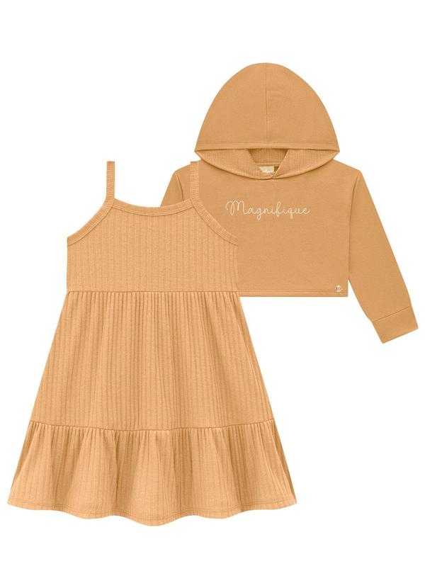 Milon - Conjunto Infantil Menina Marrom 2