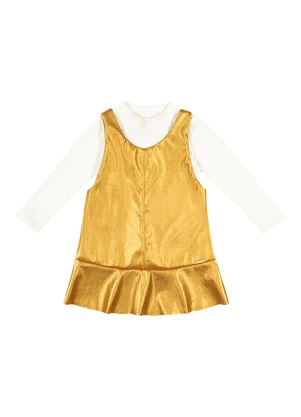 Colorittá - Conjunto Infantil Menina Metalizado Bege - COLORITTÁ