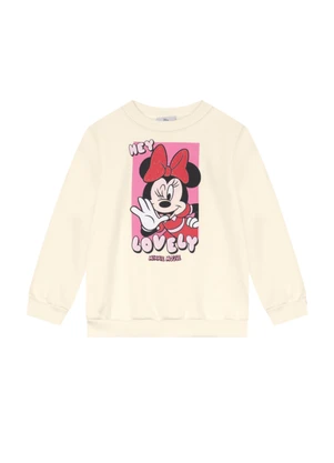 Brandili - Conjunto Infantil Menina Minnie Mouse Natural - BRANDILI