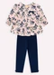 Milon - Conjunto Infantil Menina Mirtilos Rosa - variação: Rosa