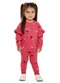 Elian - Conjunto Infantil Menina Molecotton Love Verde - variação: Rosa