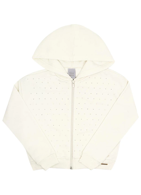 Pulla Bulla - Conjunto Infantil Menina Moletom  Bege  2