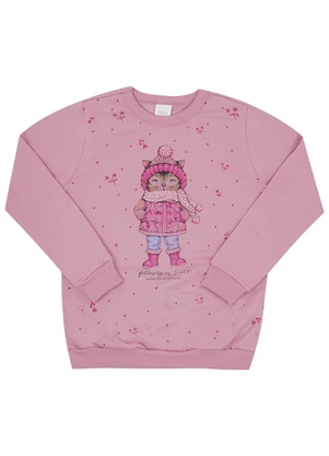 Pulla Bulla - Conjunto Infantil Menina Moletom Pink - PULLA BULLA