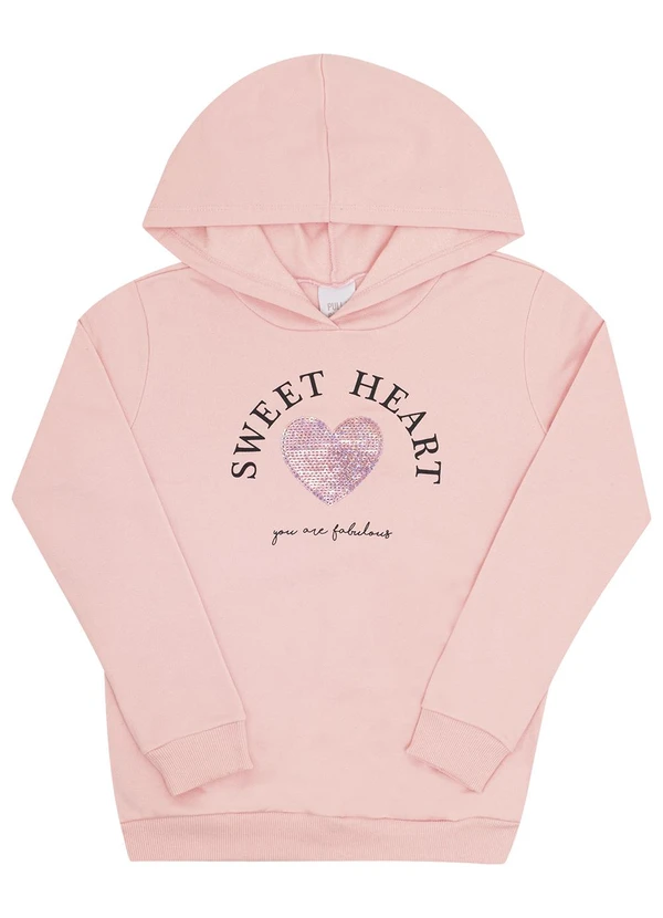 Pulla Bulla - Conjunto Infantil Menina Moletom Rosa 3