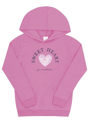 Pulla Bulla - Conjunto Infantil Menina Moletom Rosa - PULLA BULLA