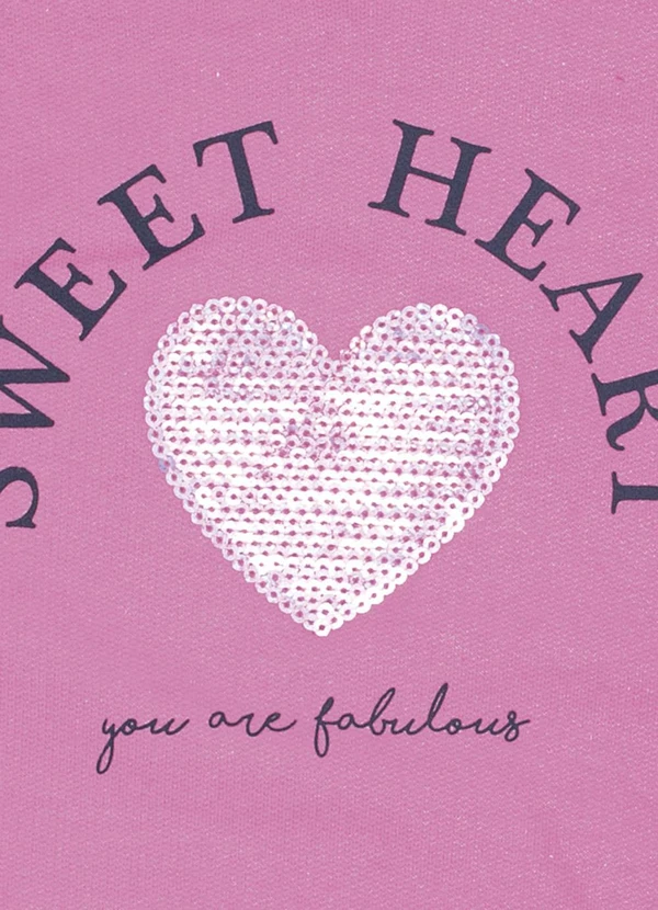 Pulla Bulla - Conjunto Infantil Menina Moletom Rosa 4