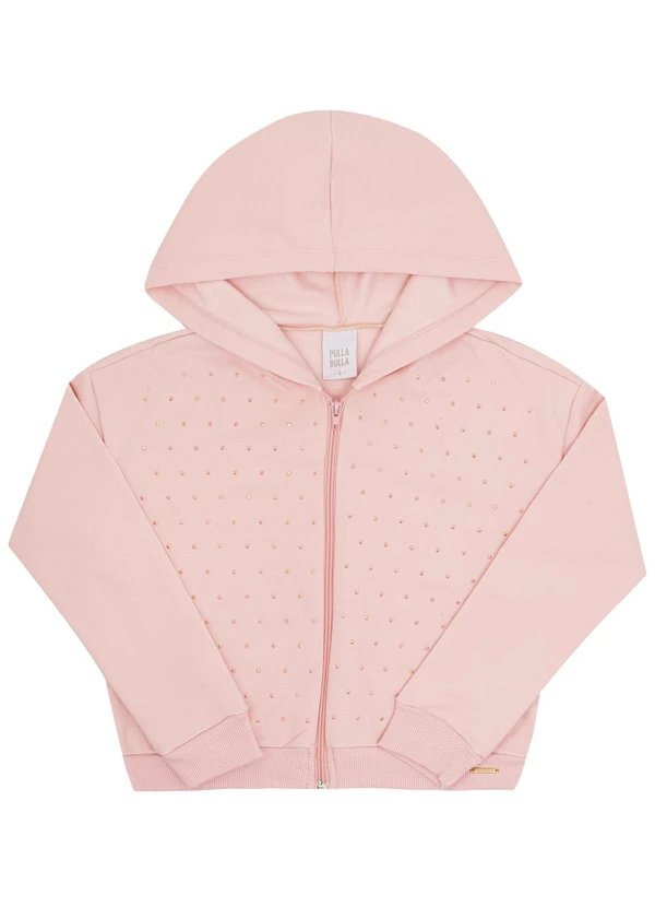 Pulla Bulla - Conjunto Infantil Menina Moletom Rosa 3