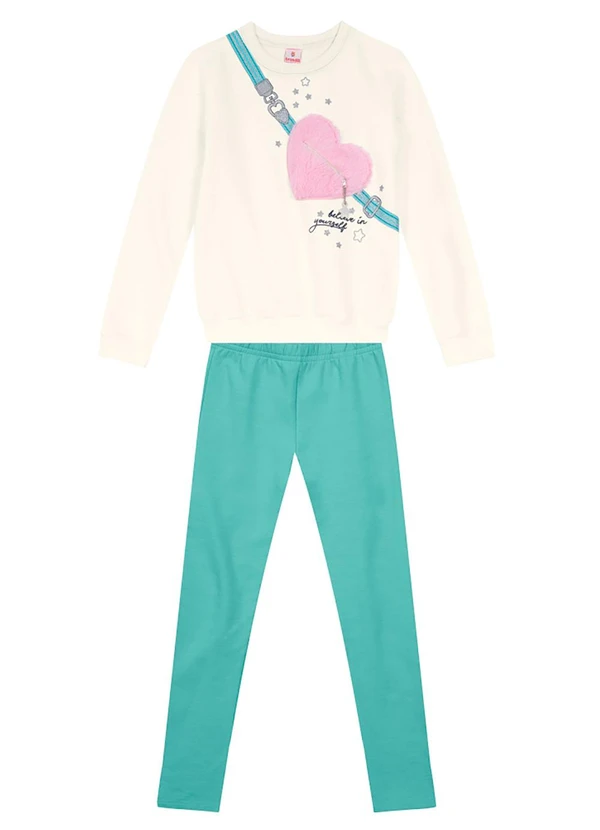 Brandili - Conjunto Infantil Menina Natural