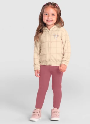 Brandili - Conjunto Infantil Menina Natural - BRANDILI