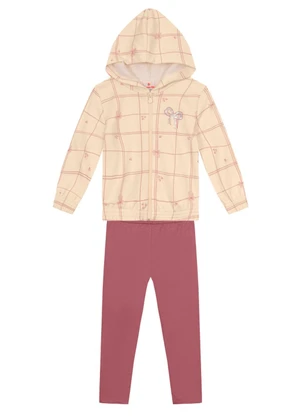Brandili - Conjunto Infantil Menina Natural - BRANDILI