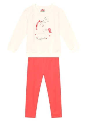 Brandili - Conjunto Infantil Menina Natural - BRANDILI