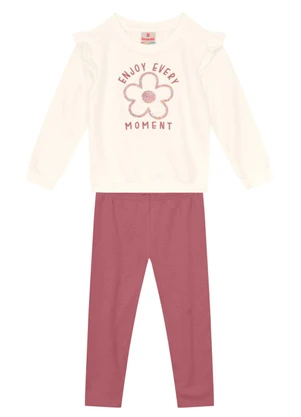 Brandili - Conjunto Infantil Menina Natural - BRANDILI