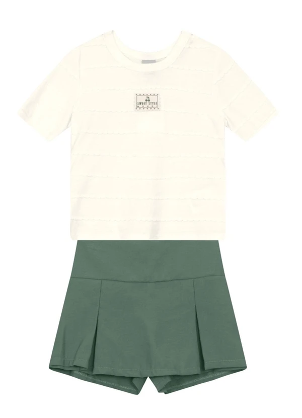 Brandili Mundi - Conjunto Infantil Menina Natural