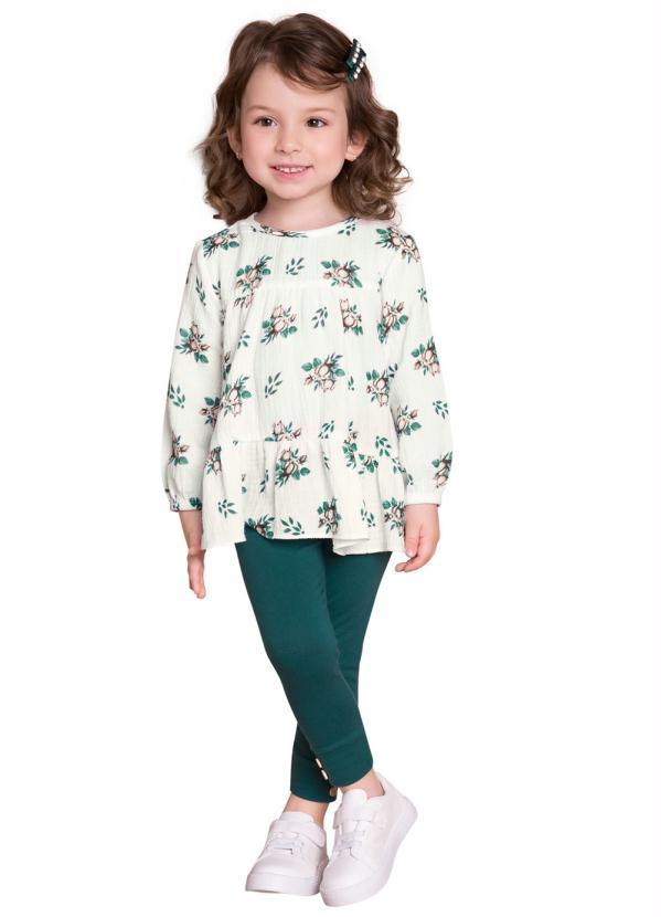 Milon - Conjunto Infantil Menina Off White