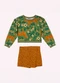Nanai - Conjunto Infantil Menina Onças Branco - variação: Verde