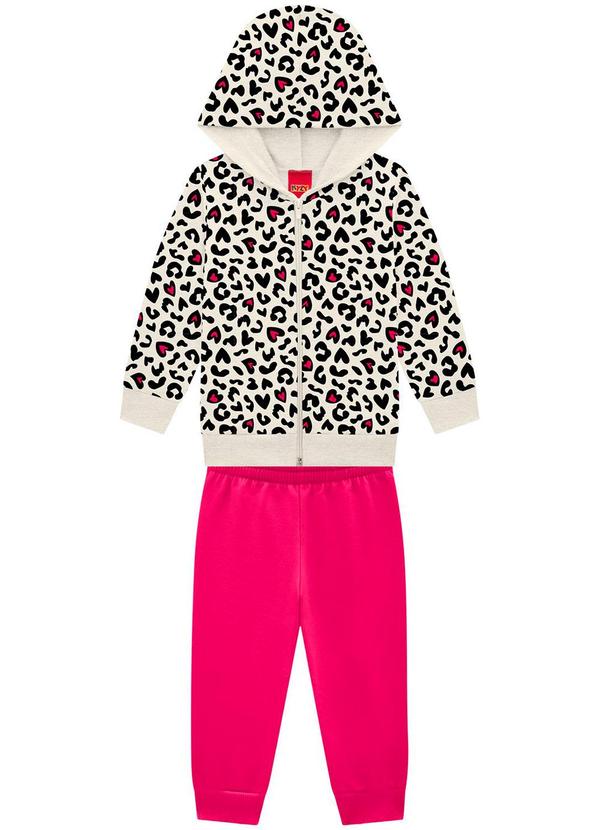 Kyly - Conjunto Infantil Menina Oncinha Cinza