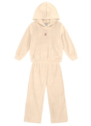 Brandili Mundi - Conjunto Infantil Menina Peluciada Natural - BRANDILI MUNDI