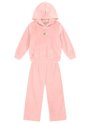 Brandili Mundi - Conjunto Infantil Menina Peluciada Rosa - BRANDILI MUNDI