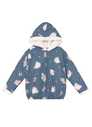 Mundi - Conjunto Infantil Menina Peluciado Azul - MUNDI