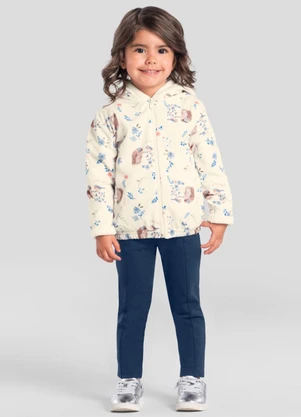 Brandili Mundi - Conjunto Infantil Menina Peluciado Natural - BRANDILI MUNDI