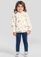 Brandili Mundi - Conjunto Infantil Menina Peluciado Natural - variação: Natural