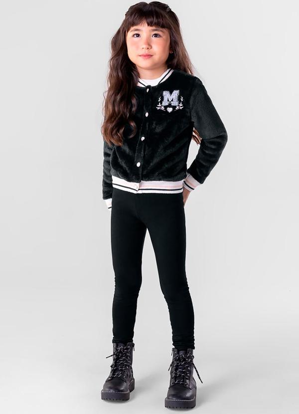 Brandili Mundi - Conjunto Infantil Menina Preto