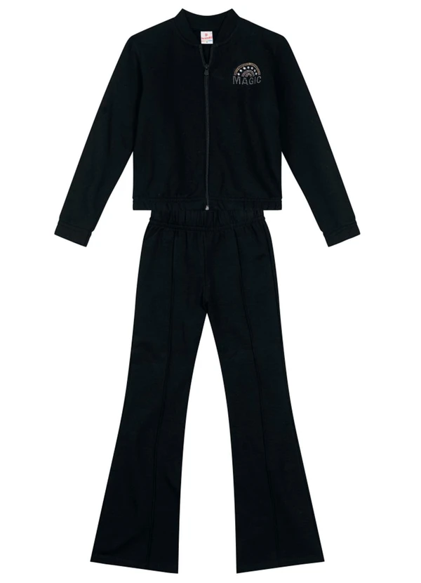 Brandili - Conjunto Infantil Menina Preto 2