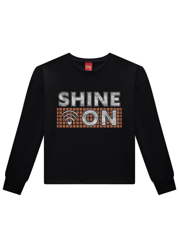 Kyly - Conjunto Infantil Menina Quadriculado Preto 2