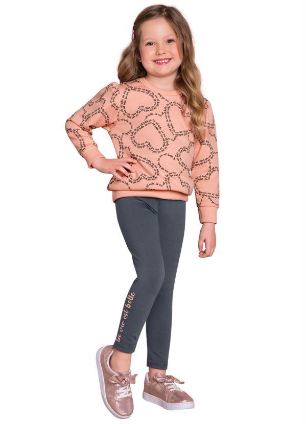 Milon - Conjunto Infantil Menina Rosa