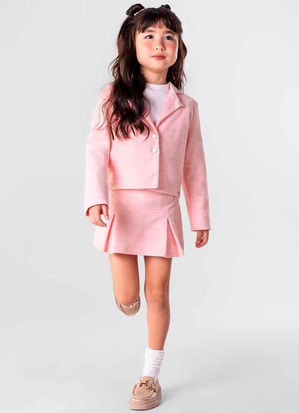 Brandili Mundi - Conjunto Infantil Menina Rosa