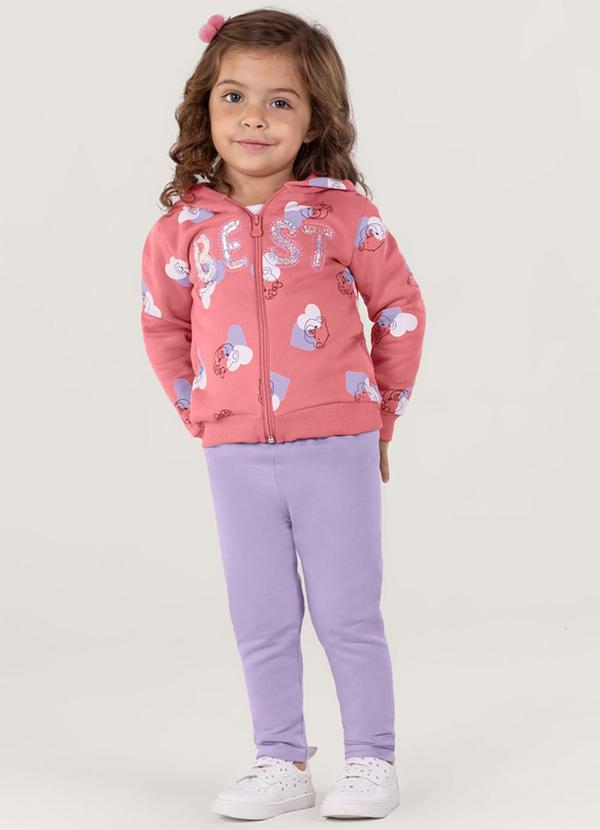 Brandili - Conjunto Infantil Menina Rosa