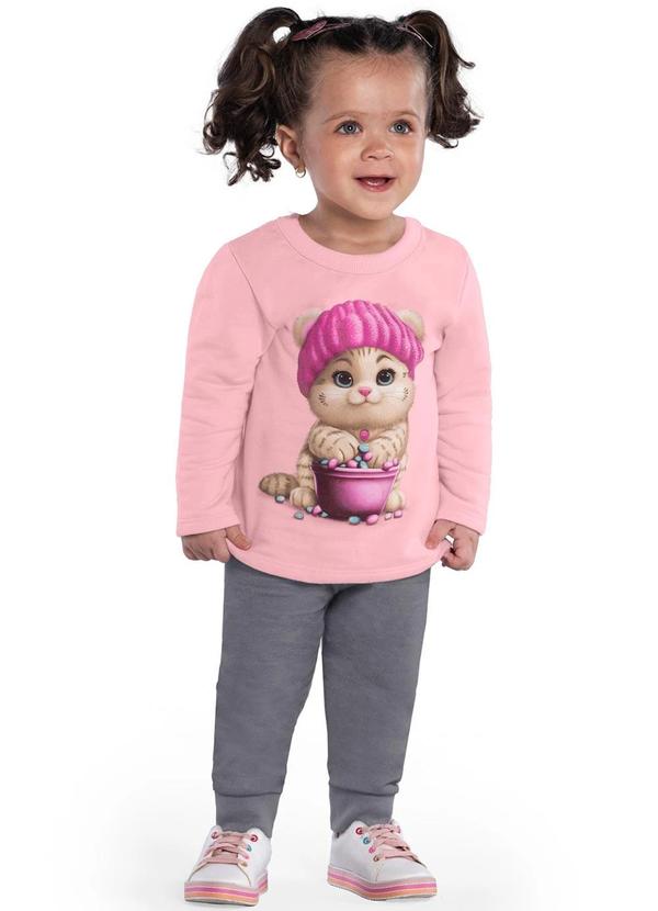 Kyly - Conjunto Infantil Menina Rosa