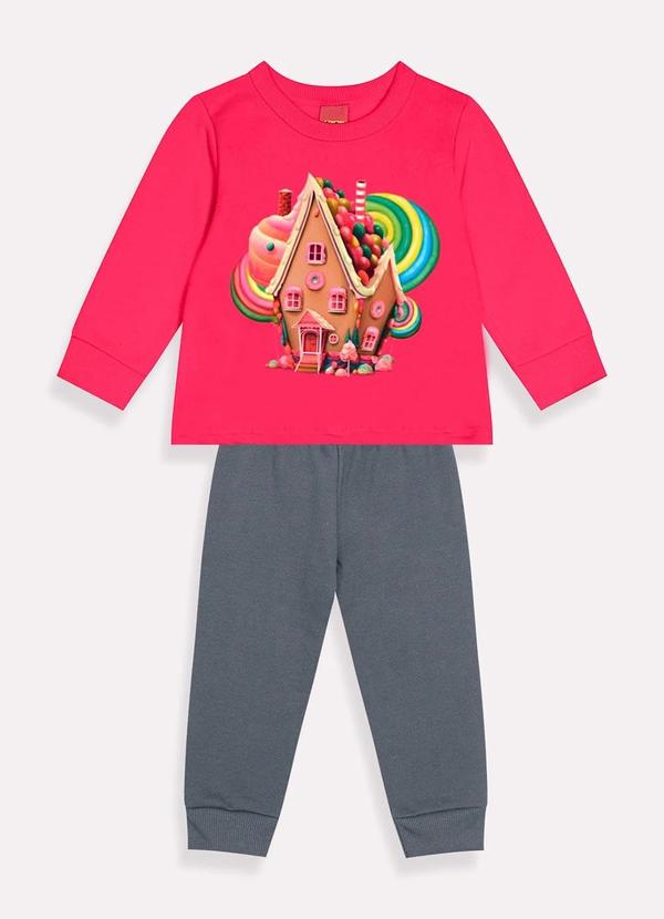 Kyly - Conjunto Infantil Menina Rosa