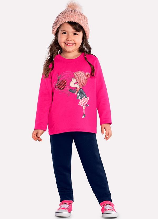 Kyly - Conjunto Infantil Menina Rosa