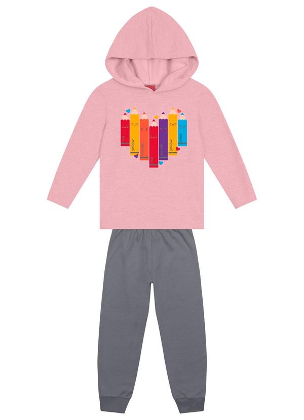 Kyly - Conjunto Infantil Menina Rosa