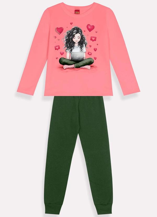 Kyly - Conjunto Infantil Menina Rosa