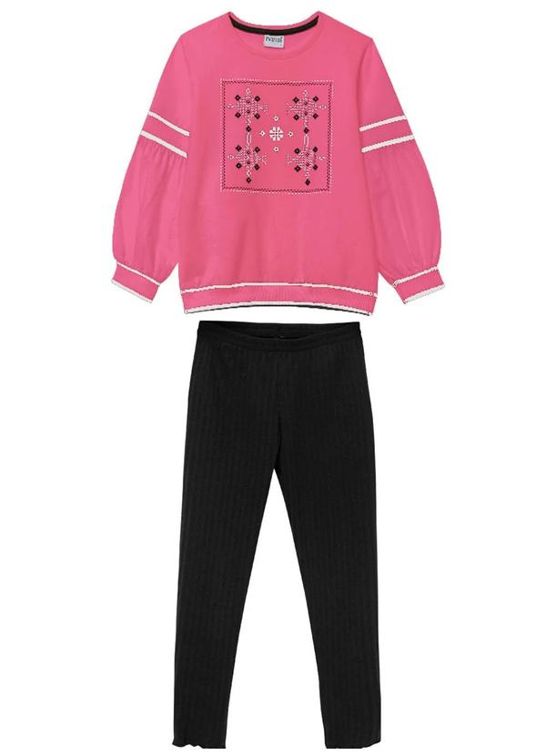 Nanai - Conjunto Infantil Menina  Rosa