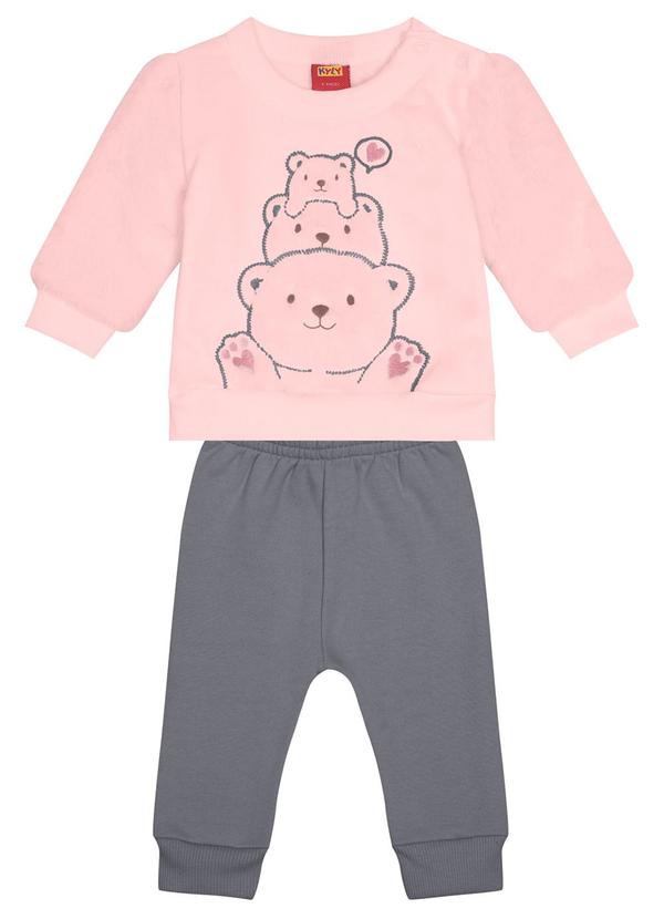 Kyly - Conjunto Infantil Menina Rosa
