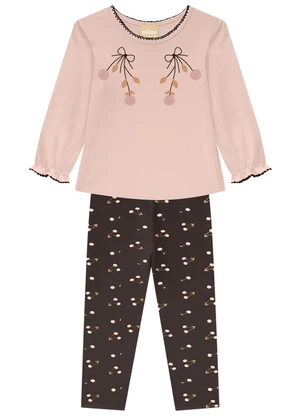 Milon - Conjunto Infantil Menina Rosa - MILON