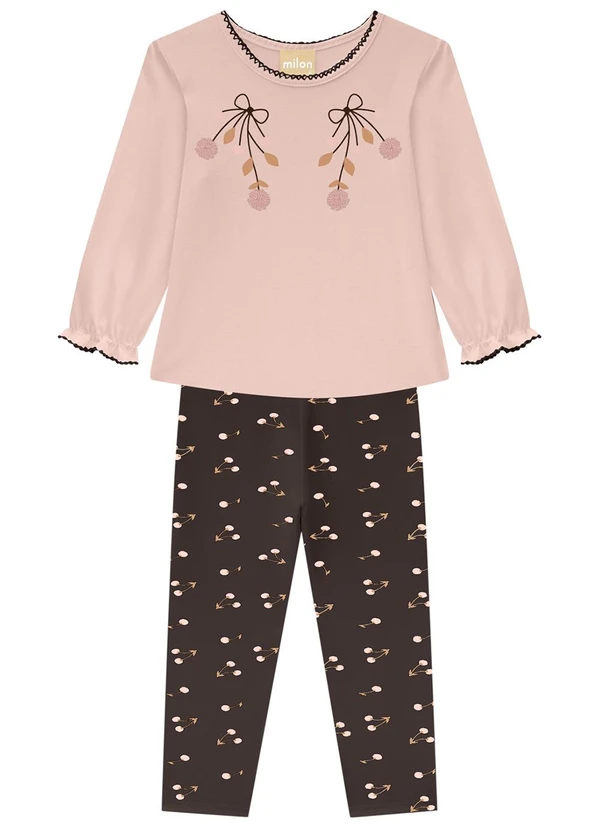 Milon - Conjunto Infantil Menina Rosa
