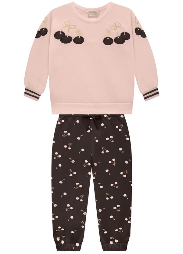 Milon - Conjunto Infantil Menina Rosa
