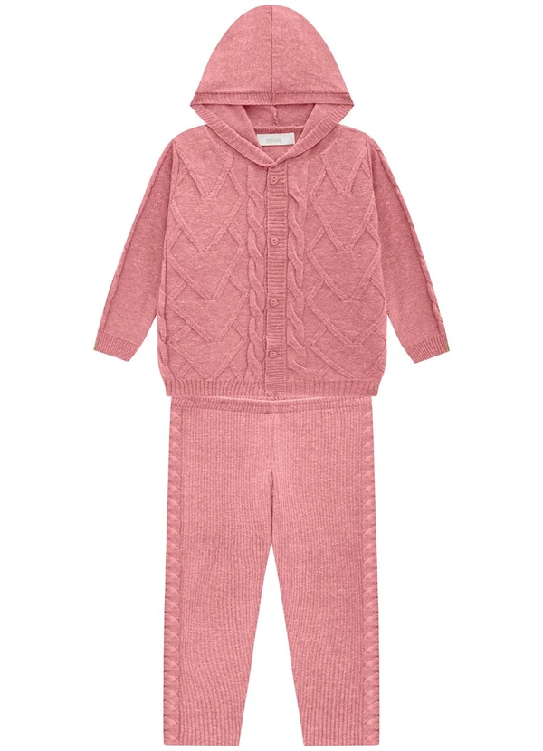 Milon - Conjunto Infantil Menina Rosa