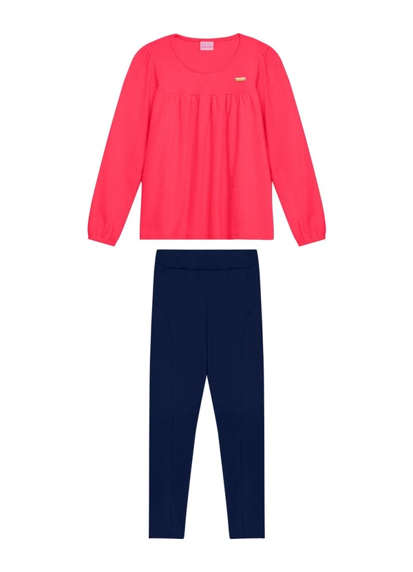 Duduka - Conjunto Infantil Menina Rosa