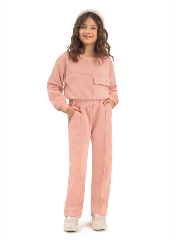 Duduka - Conjunto Infantil Menina Rosa