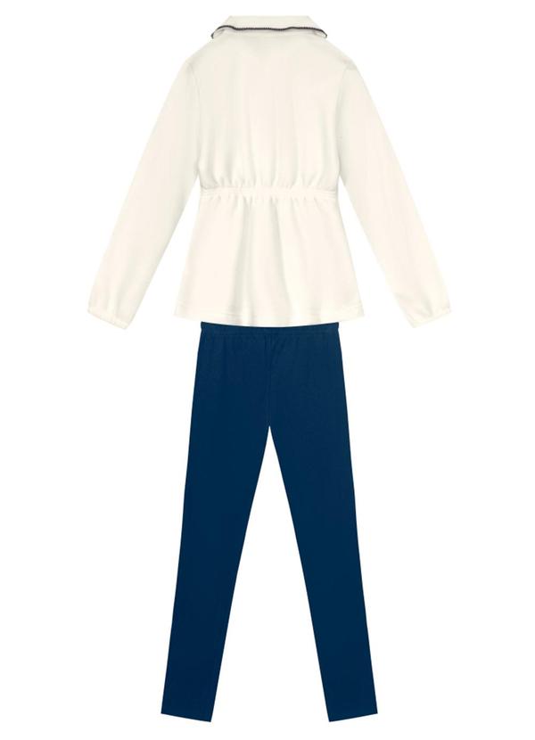 Brandili - Conjunto Infantil Menina Sofisticado Bege 5