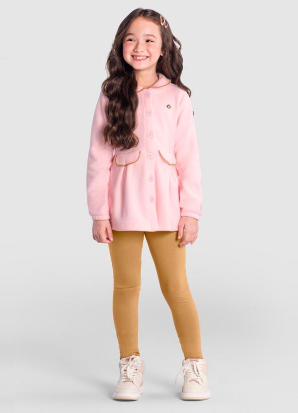 Brandili - Conjunto Infantil Menina Sofisticado Rosa