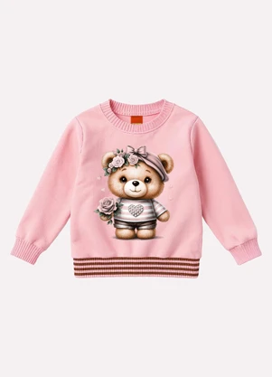 Kyly - Conjunto Infantil Menina Ursinho Rosa - KYLY