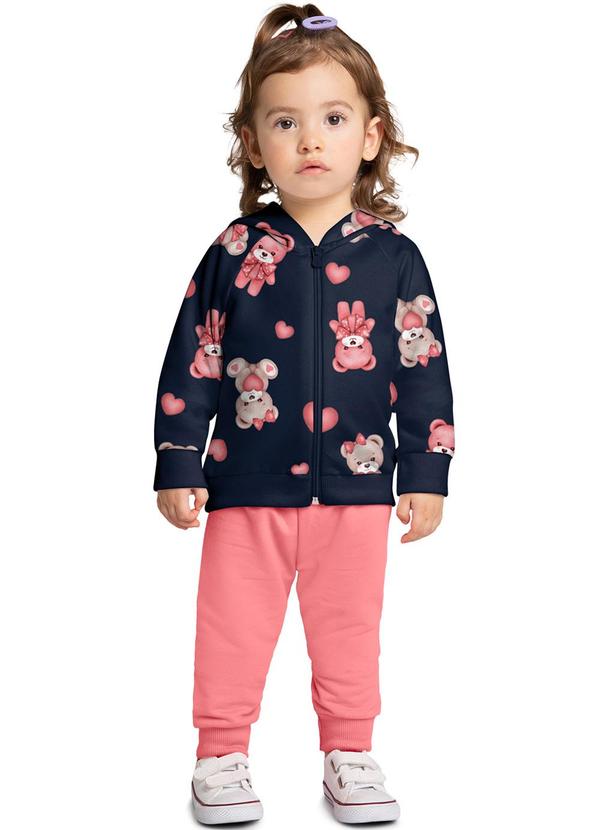 Kyly - Conjunto Infantil Menina Ursinhos Azul