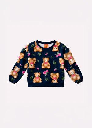 Kyly - Conjunto Infantil Menina Ursinhos Azul - KYLY